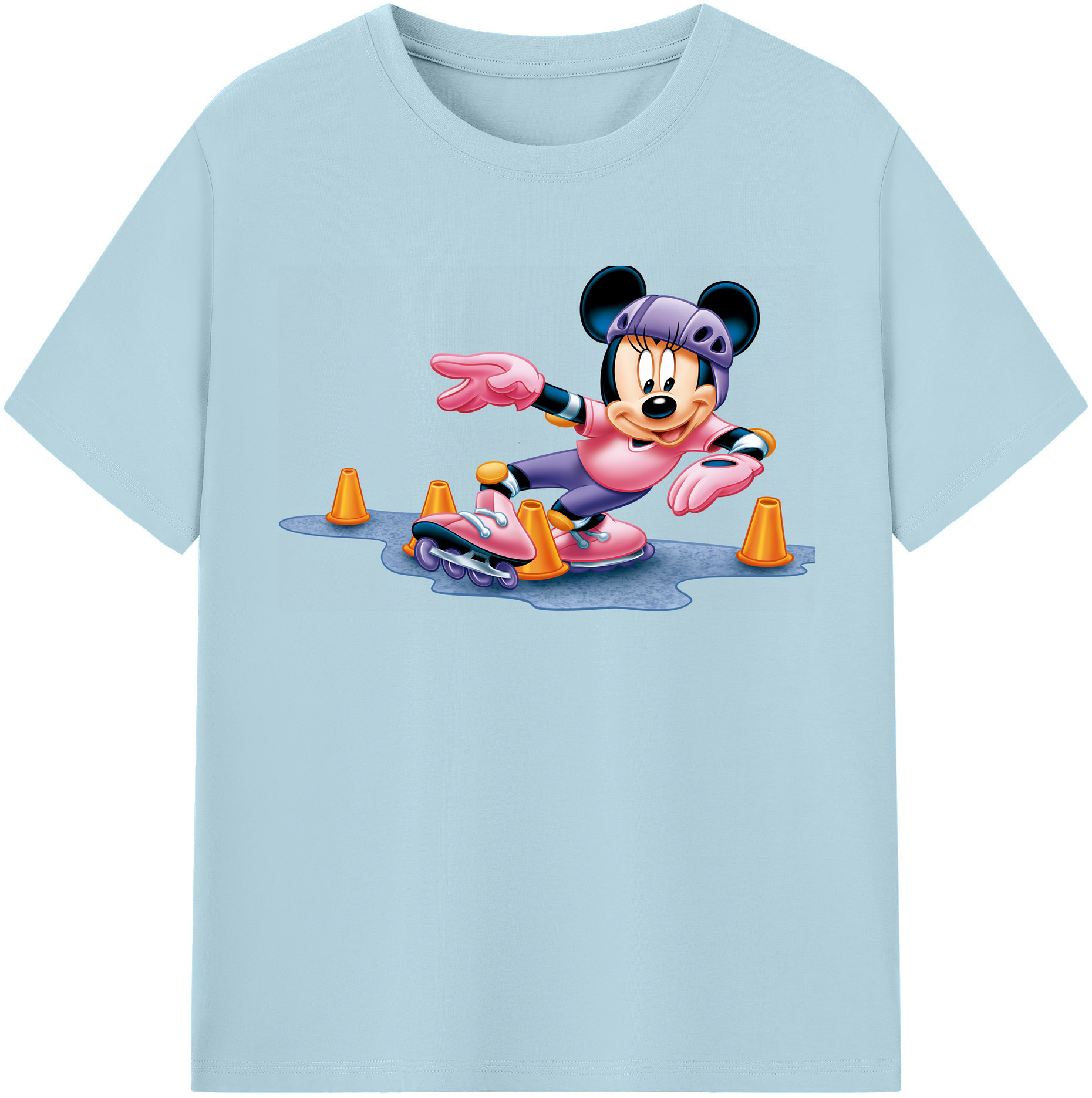 （画像用） ミッキーマウス Mickey Mouse 綿100％半袖Tシャツ（フロントプリント）